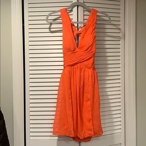 Coral cocktail dress